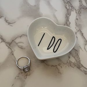 Heart “I Do” Wedding Engagement Ring Dish